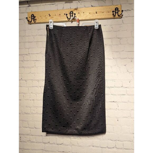 Worthington new black textured pencil skirt 8 - Picture 2 of 5